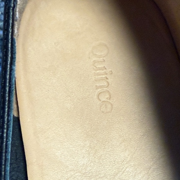 Quince Black Leather Flats - Picture 8 of 11